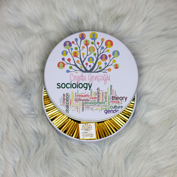 Sosyolog Metal Kutuda Çikolata 100 Adet 002