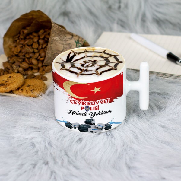 Çevik Kuvvet Polisi Latte Fincanı 002