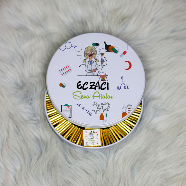 Eczacı Metal Kutuda Çikolata 100 Adet 004