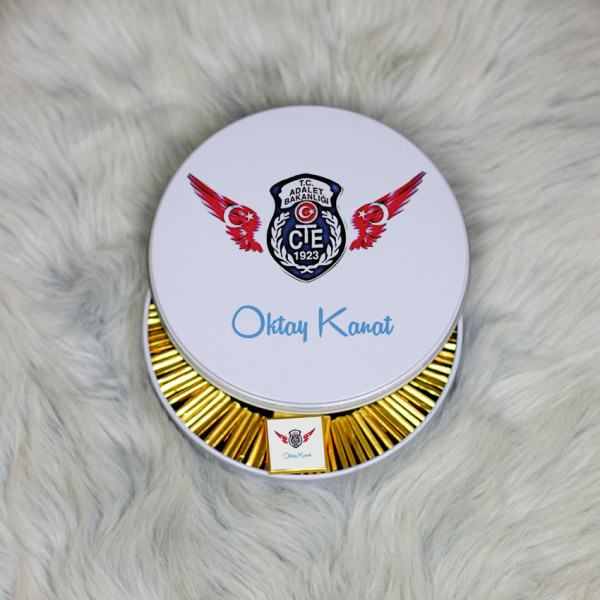 İnfaz Koruma Memuru Metal Kutuda Çikolata 100 Adet 002