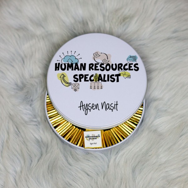 Human Resources Specialist Metal Kutuda Çikolata 100 Adet 002