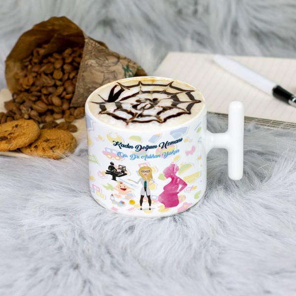 Kadın Doğum Uzmanı Latte Fincanı 002