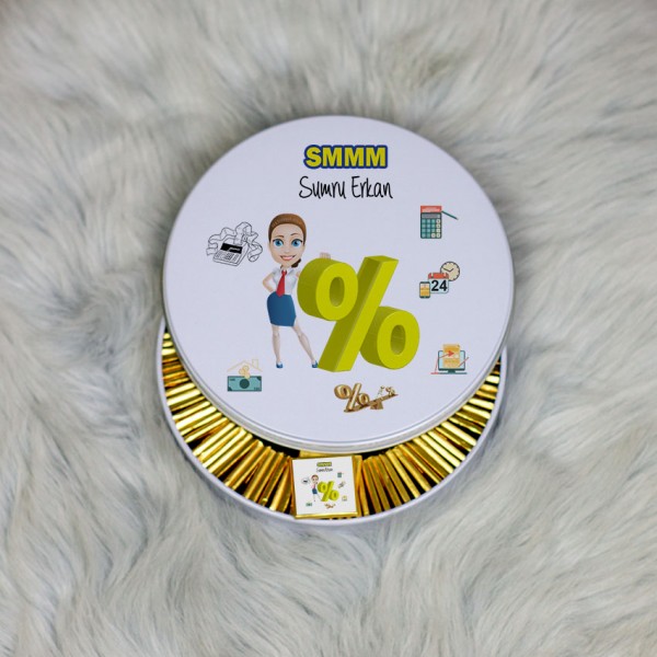 SMMM Metal Kutuda Çikolata 100 Adet