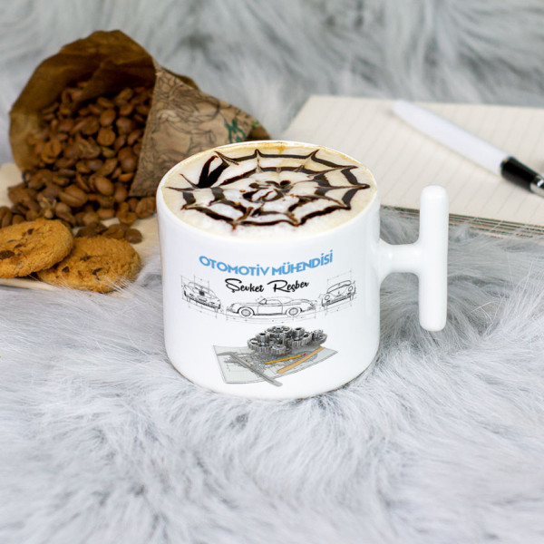 Otomotiv Mühendisi Latte Fincanı