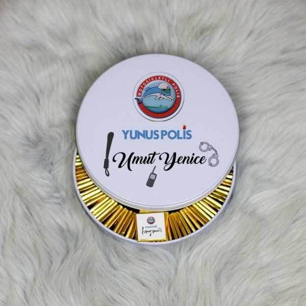 Yunus Polis Metal Kutuda Çikolata 100 Adet