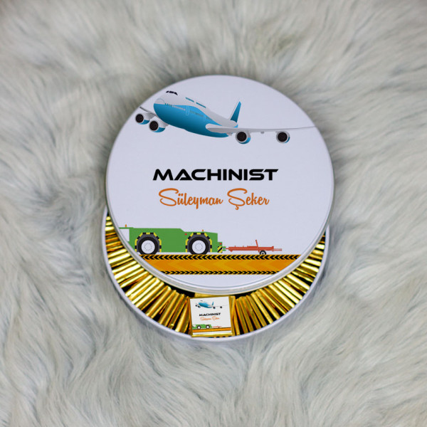 Machinist Metal Kutuda Çikolata 100 Adet