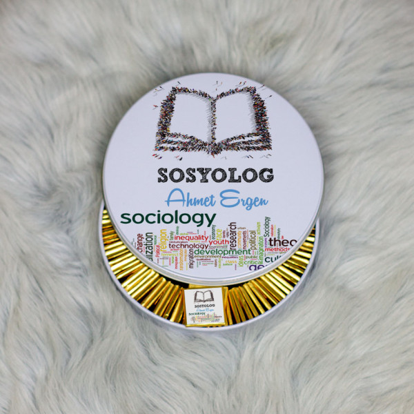 Sosyolog Metal Kutuda Çikolata 100 Adet 001