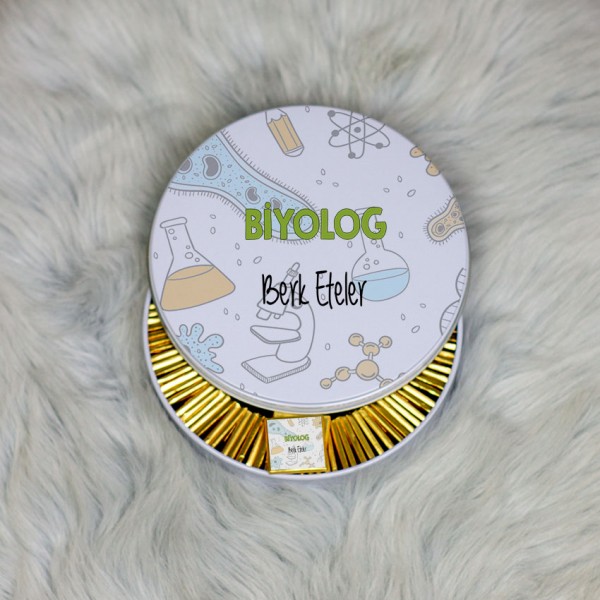 Biyolog Metal Kutuda Çikolata 100 Adet 002