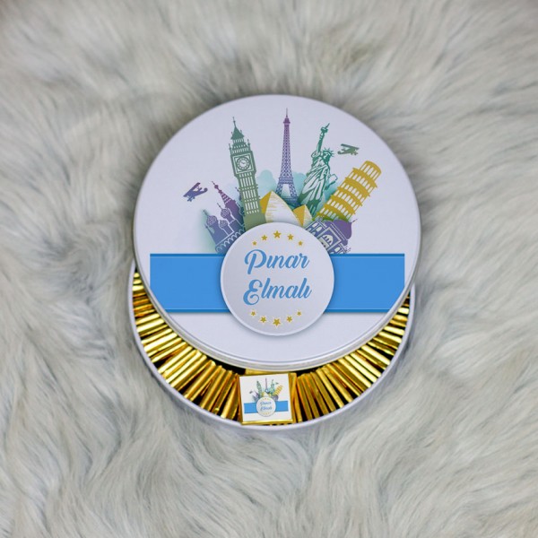 Turizmci Metal Kutuda Çikolata 100 Adet 001