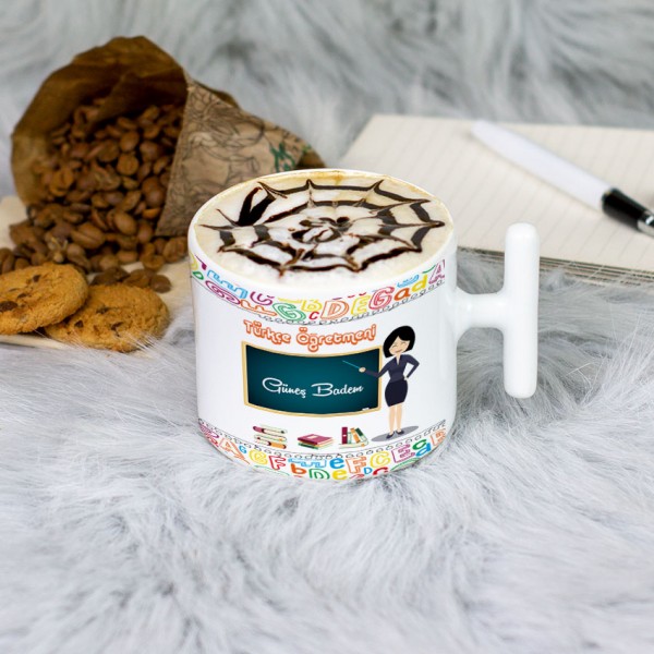 Türkçe Öğretmeni Latte Fincanı 003