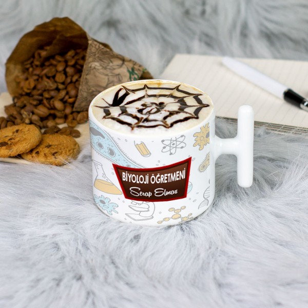 Biyoloji Öğretmenine Hediye Latte Fincanı 002