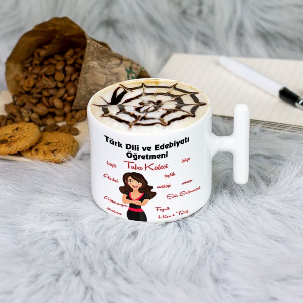Türk Dili ve Edebiyatı Öğretmeni Latte Fincanı