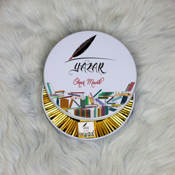 Yazar Metal Kutuda Çikolata 100 Adet