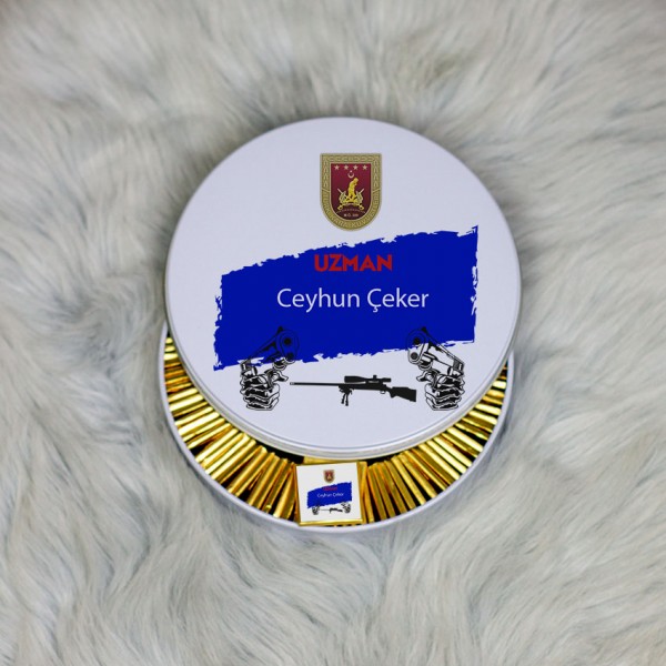 Uzman Metal Kutuda Çikolata 100 Adet 001