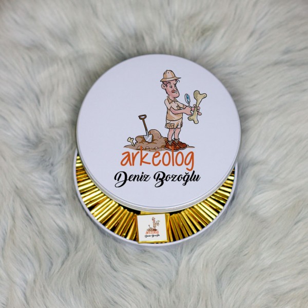 Arkeolog Metal Kutuda Çikolata 100 Adet 002
