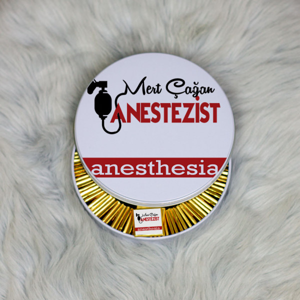 Anestezist Metal Kutuda Çikolata 100 Adet
