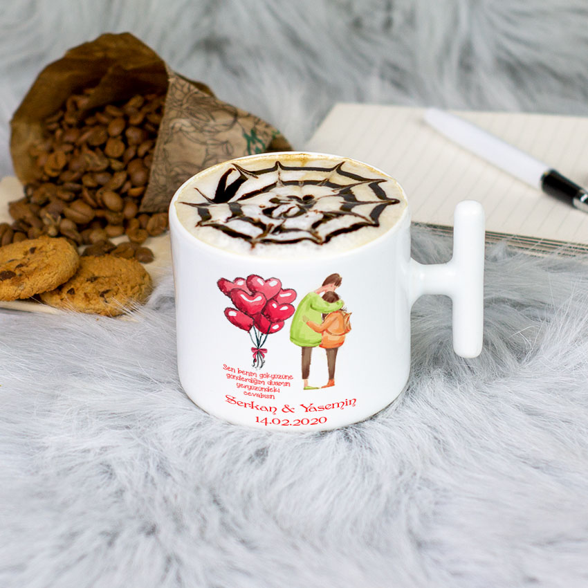 Sevgiliye Hediye Latte Fincanı 001 Sevgiliye Hediye Latte Fincanı 001