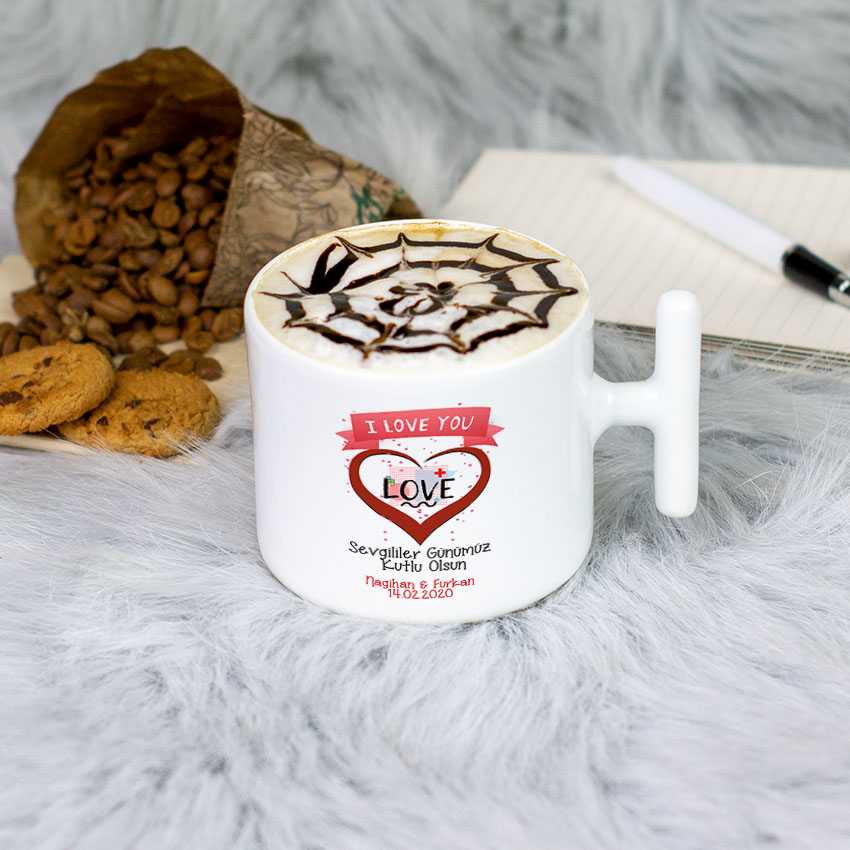 Sevgiliye Hediye Latte Fincanı 007 Sevgiliye Hediye Latte Fincanı 007