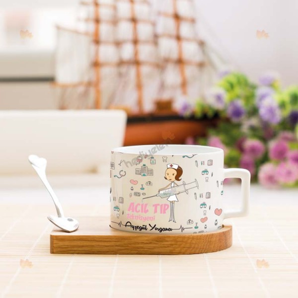 Acil Tıp Teknisyeni ATT Stantlı Fincan