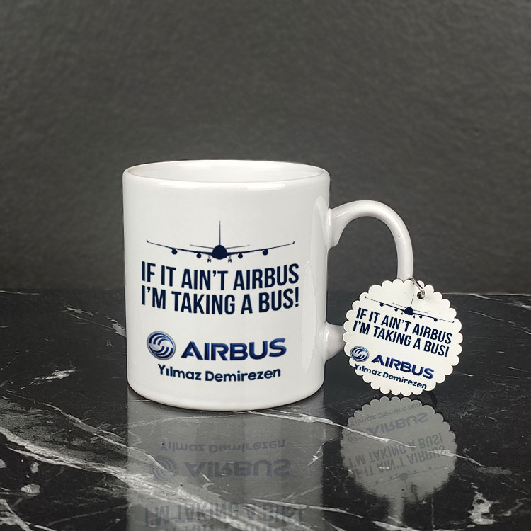 Airbus Kupa Bardak ve Anahtarlık Set