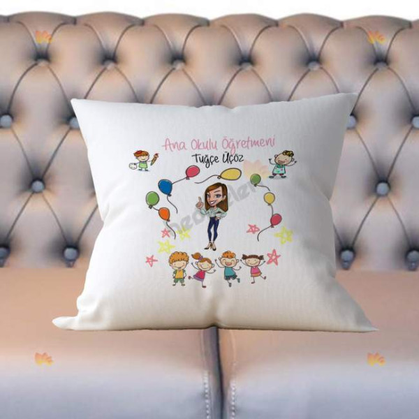Ana Okulu Öğretmenine Hediye Yastık 001