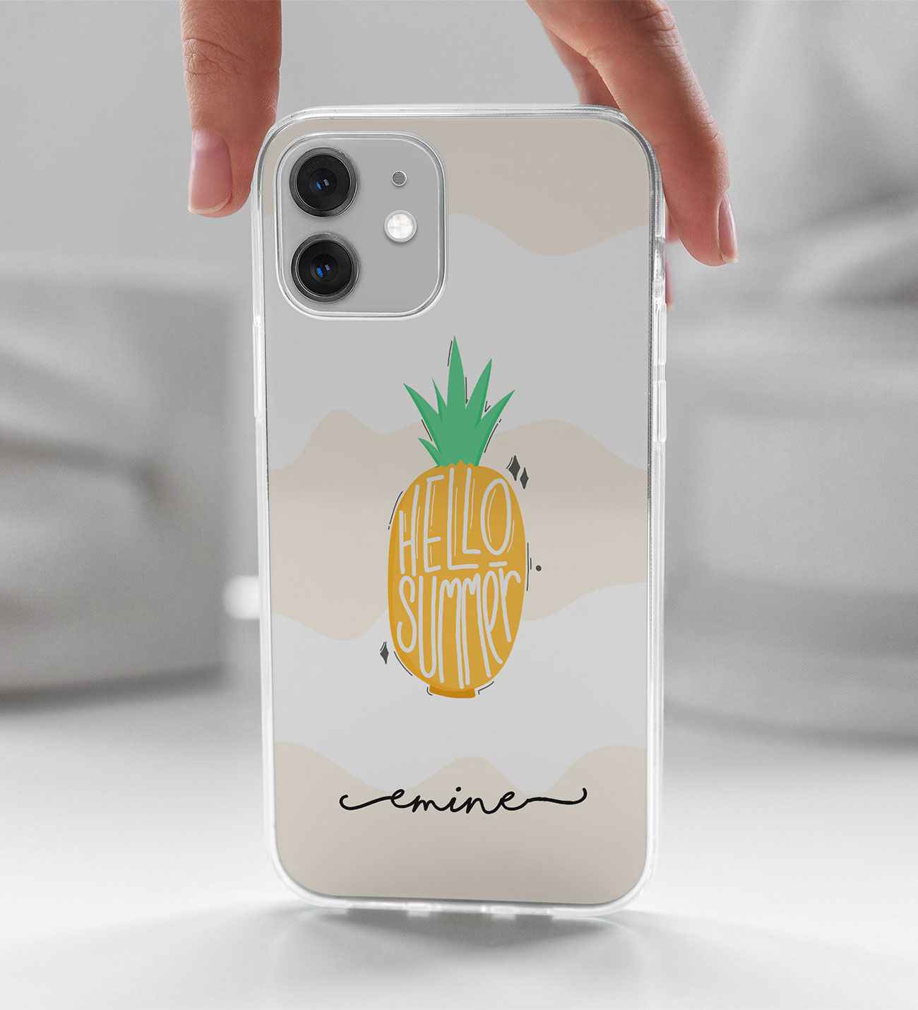 Ananas Tasarımlı Telefon Kılıfı (Sadece iPhone Modelleri)