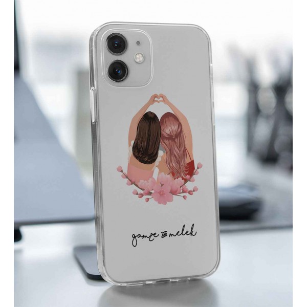 Arkadaşa Hediye Şeffaf Telefon Kılıfı (Sadece iPhone Modelleri)