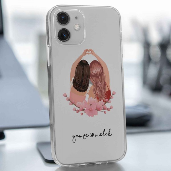 Arkadaşa Hediye Şeffaf Telefon Kılıfı (Sadece iPhone Modelleri)