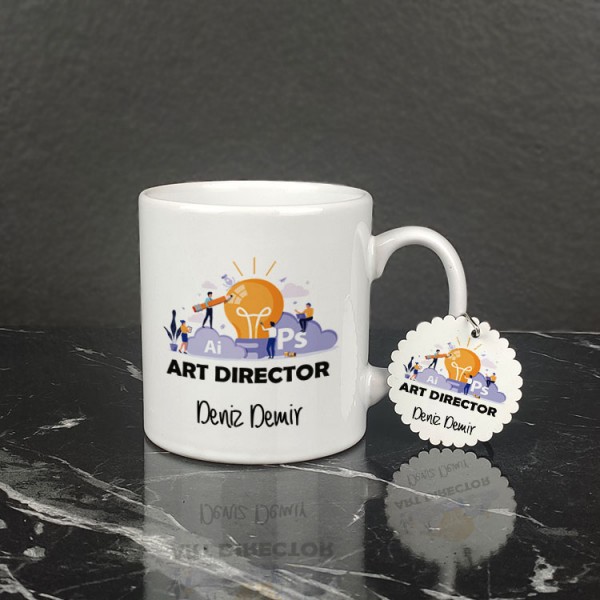 Art Director Kupa Bardak ve Anahtarlık Set