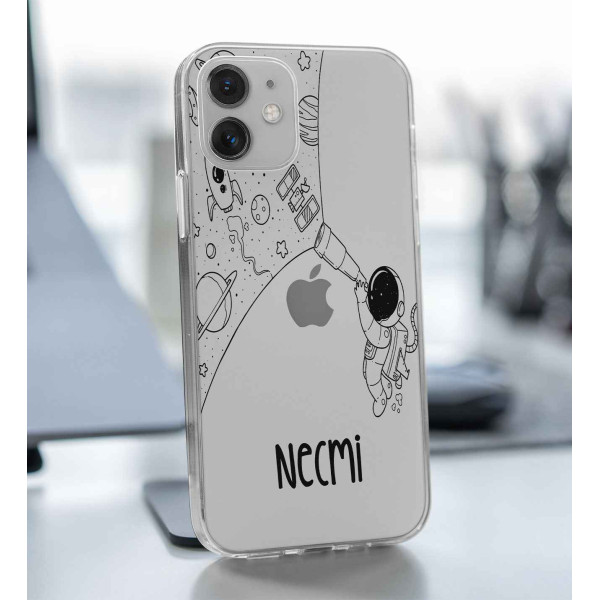 Astronot İsimli Telefon Kılıfı (Sadece iPhone Modelleri)