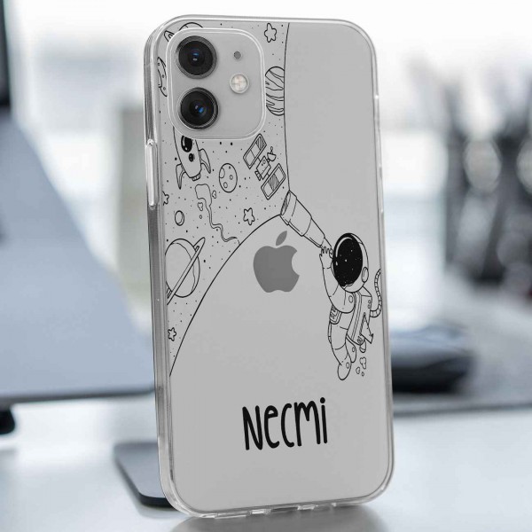 Astronot İsimli Telefon Kılıfı (Sadece iPhone Modelleri)