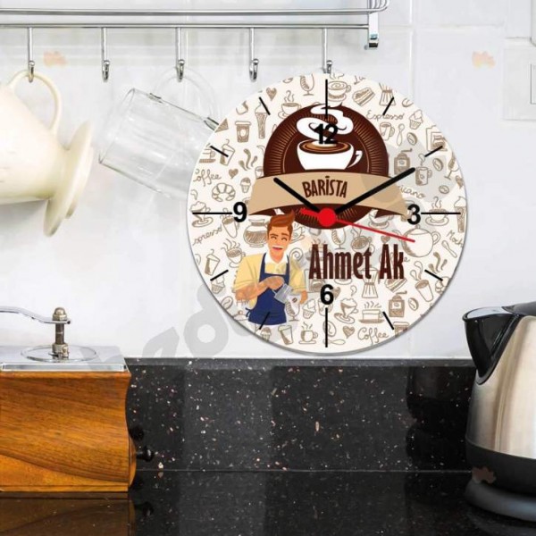 Barista Duvar Saati