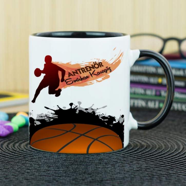 Basketbol Antrenörü Kupa Bardak - Siyah