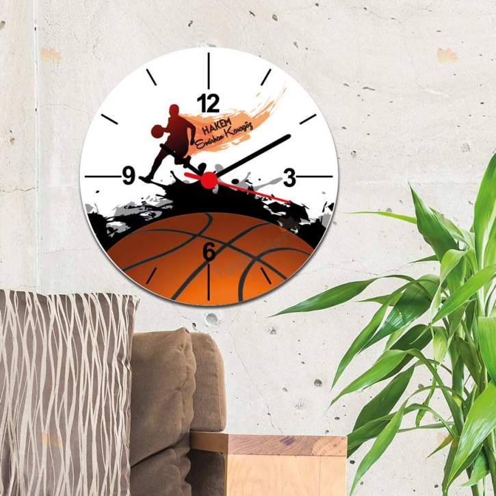 Basketbol Hakemi Duvar Saati
