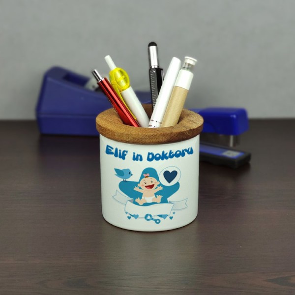 Bebek Hediyesi Seramik Kalemlik 001