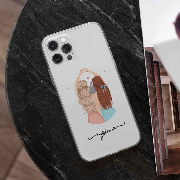 Best Friend En iyi Arkadaşa Şeffaf Telefon Kılıfı (Sadece iPhone Modelleri)
