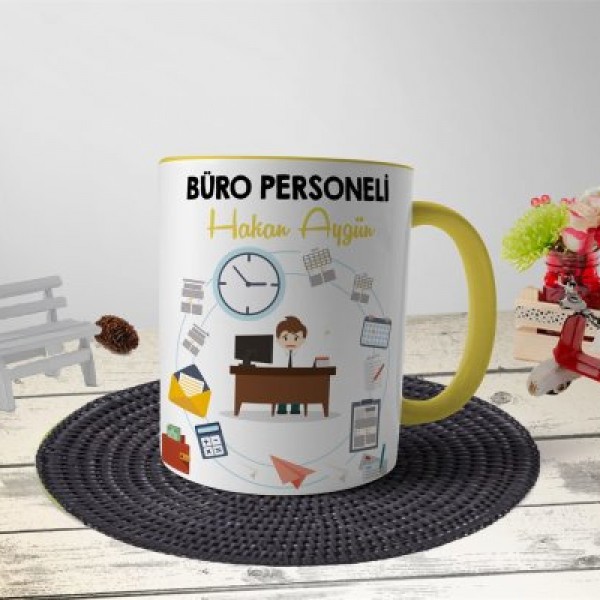 Büro Personeli Kupa Bardak - Sarı