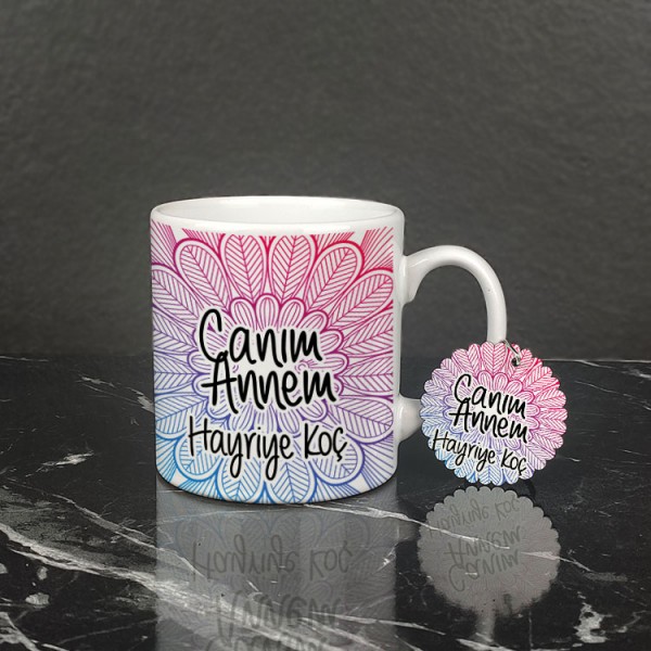 Canım Annem Kupa Bardak ve Anahtarlık Set 003