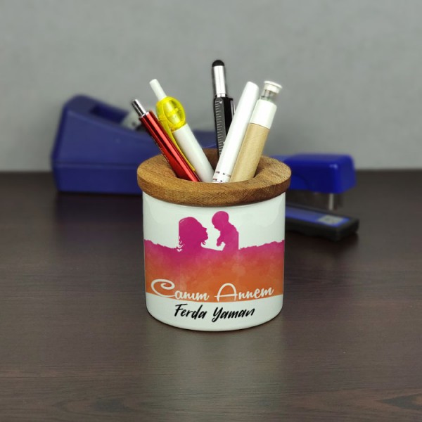 Canım Annem Seramik Kalemlik