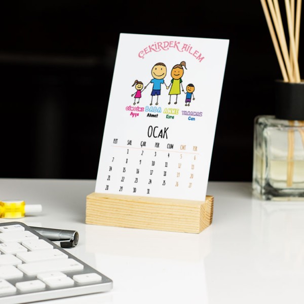 Çekirdek Ailem Masa Takvimi