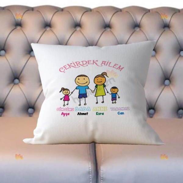 Çekirdek Ailem Yastık