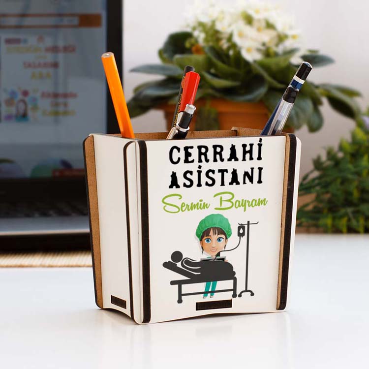 Cerrahi Asistanı Kadın Figür Kalemlik Cerrahi Asistanı Kadın Figür Kalemlik