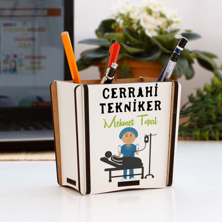 Cerrahi Tekniker Erkek Figür Kalemlik