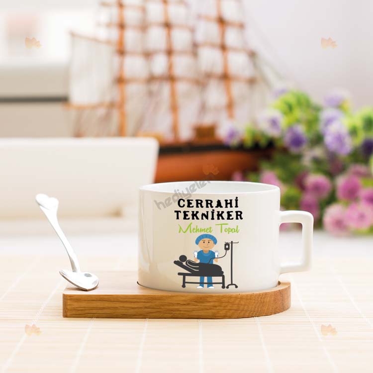 Cerrahi Tekniker Stantlı Fincan