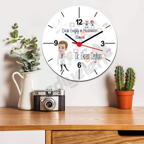 Çocuk Sağlığı ve Hastalıkları Uzmanı Duvar Saati
