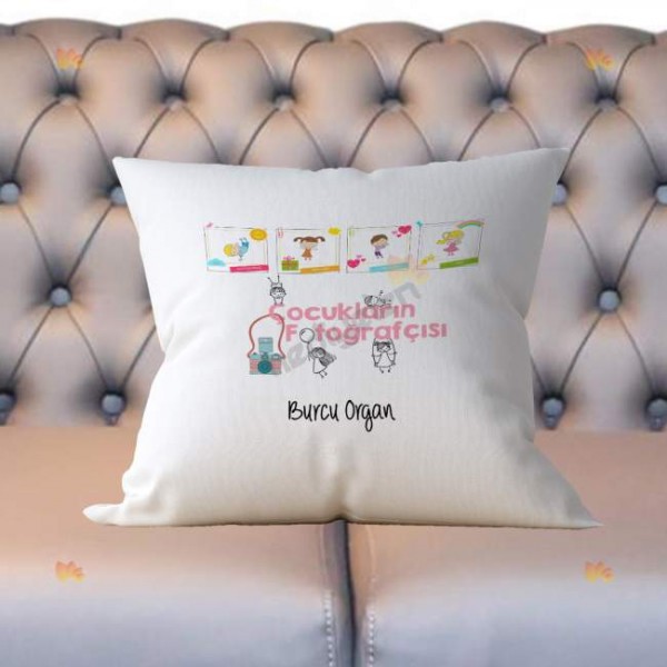 Çocukların Fotoğrafcısı Yastık
