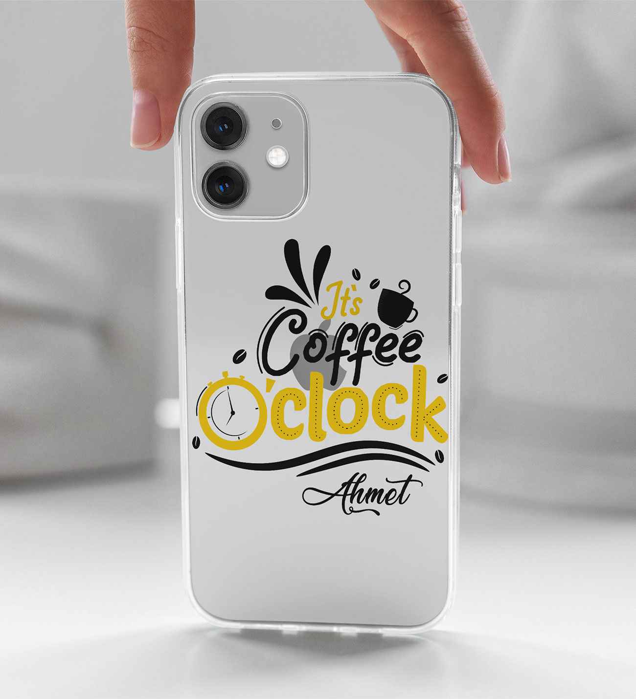 Coffee Clock Telefon Kılıfı (Sadece iPhone Modelleri)