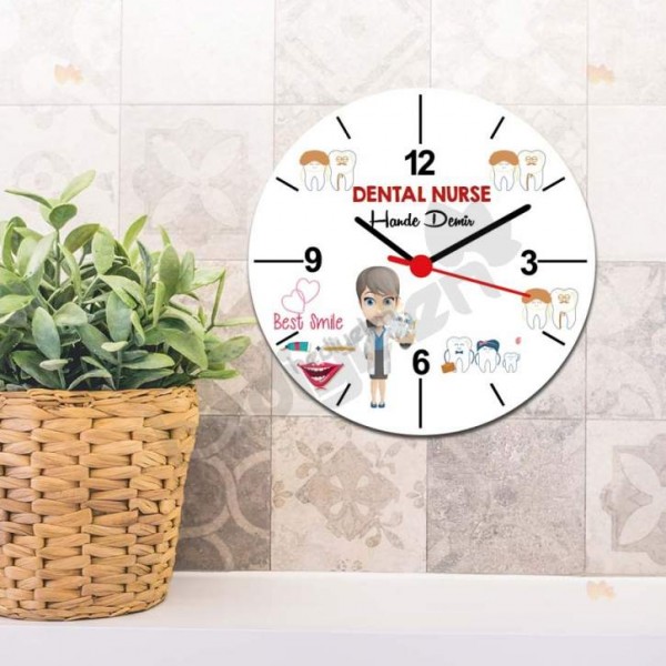 Dental Nurse Duvar Saati 001
