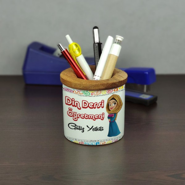 Din Dersi Öğretmeni Seramik Kalemlik