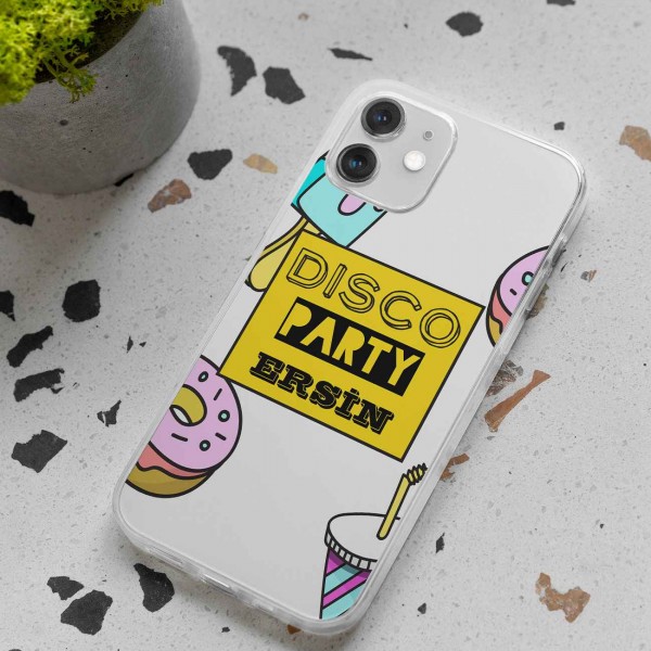 Disco Party Yazılı Telefon Kılıfı (Sadece iPhone Modelleri)
